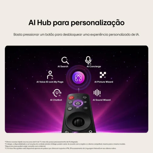 Smart TV LG QNED Mini LED AI 4K QNED70 55 polegadas 2026 - Imagem 14
