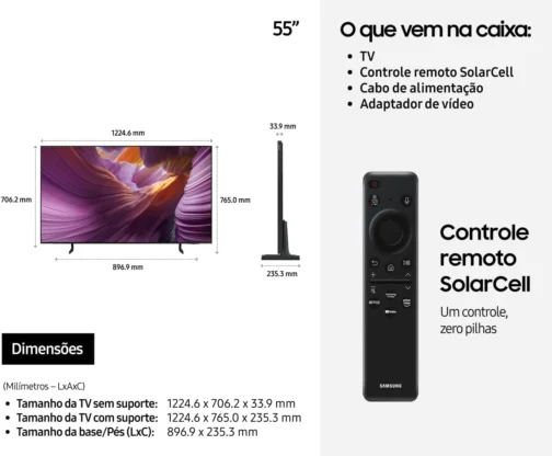 Samsung Vision AI TV 55" OLED 4K S85F 2025 - Imagem 9