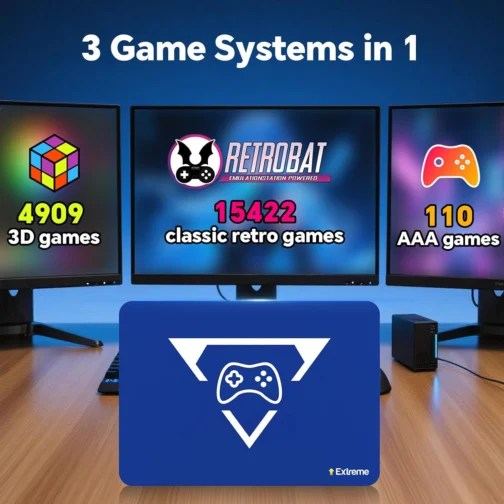 2TB Game Hard Drive with 20441 Games, Plug and Play Video Game Console for PC, 3 Game System in 1, Emulator Console Compatible with win OS - Imagem 2