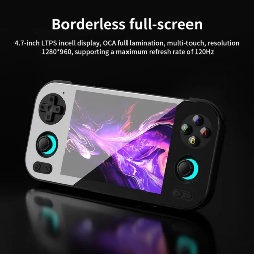 GiipGoop Console de Jogos Portátil Retrô Rg 476H com Tela Ips Multitoque de 4,7 Polegadas, Android 13, Processador Unisoc T820, Suporte A 1080P, Saída Dp, Wi-Fi e Bluetooth, Na Cor Preta. - Imagem 2