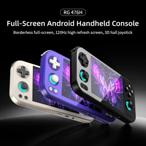 GiipGoop Console de Jogos Portátil Retrô Rg 476H com Tela Ips Multitoque de 4,7 Polegadas, Android 13, Processador Unisoc T820, Suporte A 1080P, Saída Dp, Wi-Fi e Bluetooth, Na Cor Preta. - Imagem 6