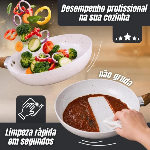 Jogo de Panelas Cerâmica Antiaderente 8 Peças Premium - Imagem 7