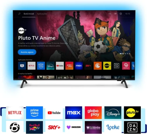 PHILIPS, Smart TV, Ambilight THE ONE 55" 4K 144 Hz, Titan OS, 55PUG8929/78, P5, DTS Play-Fi, Freesync, Dolby Vision e Atmos, 40 WRMS - Imagem 7