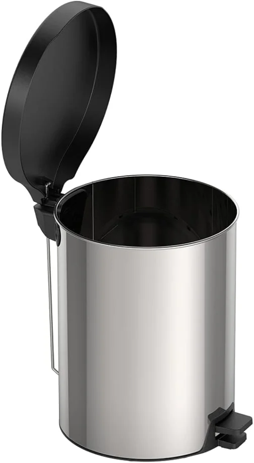 Lixeira com Pedal New Tramontina em aço inox com Acabamento Polido 12 L - Imagem 2