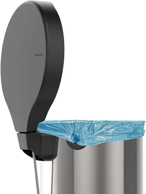 Lixeira com Pedal New Tramontina em aço inox com Acabamento Polido 12 L - Imagem 5