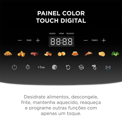 Fritadeira Air Fryer Oven 12L Digital Midea 220V - Potência 1.900W - Imagem 4