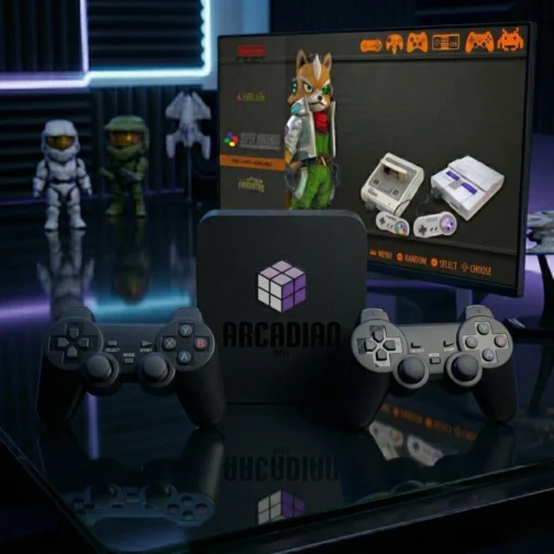 Game Retro Diversos Consoles 2 Controles com Fio Sistema com Jogos Atualizado Arcadian Box (2 Controles com fio) - Imagem 3