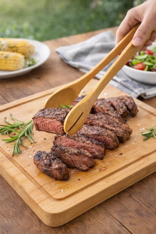 Pegador de Bambu 30 cm Utensilio Culinario para Cozinha Resistente ao Calor Premium - Imagem 3