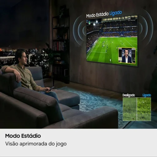 Samsung Smart TV 75" Crystal UHD 4K U8000H 26/2027, Vision AI Companion, Modo Estádio, Xbox Cloud Gaming - Imagem 4