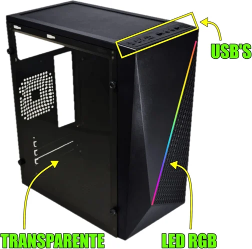 PC GAMER I7 10 GERAÇÃO 5.0GHZ, 32GB DDR4, SSD 480GB (16GB DDR4) - Imagem 2