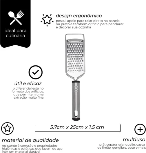Ralador - com Cabo de Aço Inoxidável, Mimo Style - Imagem 2