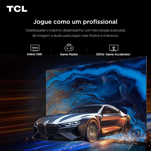Smart TV TCL 65 Polegadas QD-Mini LED 4K C6K WiFi Bluetooth Google TV 4 HDMI 144Hz HDR10+ 65C6K - Imagem 8